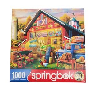 Springbok Puzzle 1000 Piece Golden Days Pre-Owned